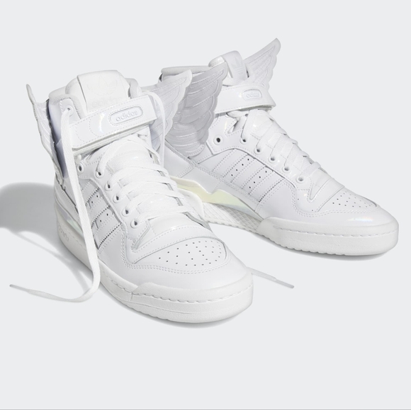 NWT Adidas x Jeremy Scott Cloud White Opal Wings 4.0 Forum Hi 10.5 - Picture 5 of 13